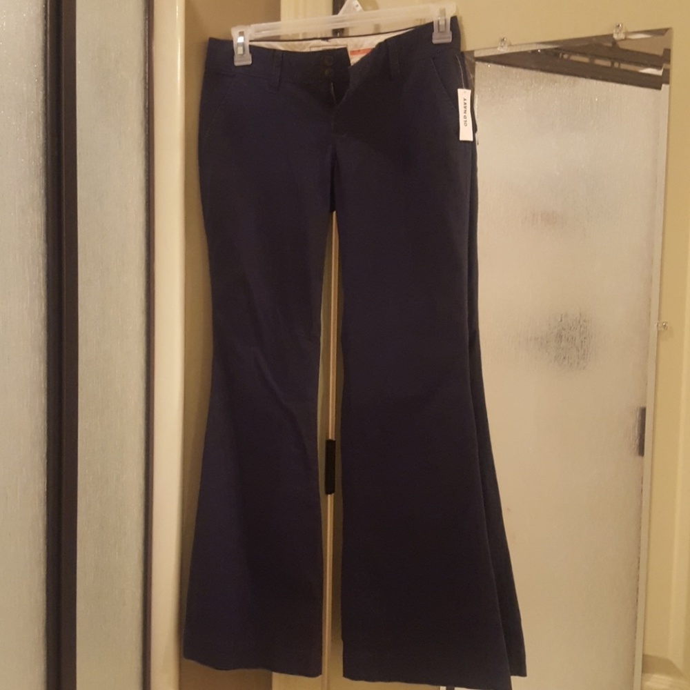 Old Navy perfect superflare navy khakis